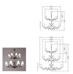 Objet Insolite - Plafondlamp - Altesse Triple - Gepatineerd