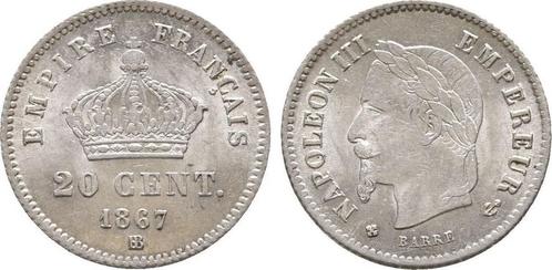 20 Centimes Straßburg 1867 Frankreich: Napoleon Iii, 1852.., Postzegels en Munten, Munten | Europa | Niet-Euromunten, Verzenden