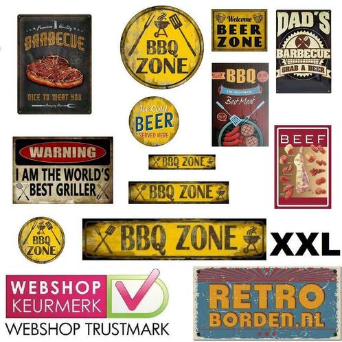 Cafe Pub Bord / Wand bord - BBQ Zone / Man Cave Barbeque, Huis en Inrichting, Woonaccessoires | Wanddecoraties, Nieuw