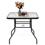 LIVSK Salontafel - Gepoeerdercoat Stalen Frame - Gehard Glas, Huis en Inrichting, Tafels | Sidetables, Verzenden, Nieuw