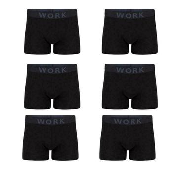 Set van 6 WORK boxershorts black, extra sterk beschikbaar voor biedingen