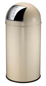 EKO afvalbak met pushdeksel 40 ltr crème, Verzenden