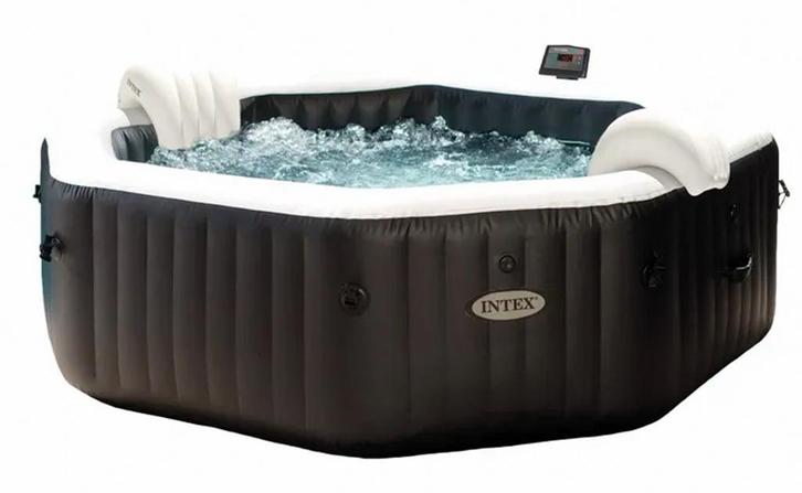 Intex Pure Spa Jet & Bubble Deluxe opblaasbare spa - 6, Tuin en Terras, Zwembaden, Nieuw, 200 tot 300 cm, Vierkant, Verzenden