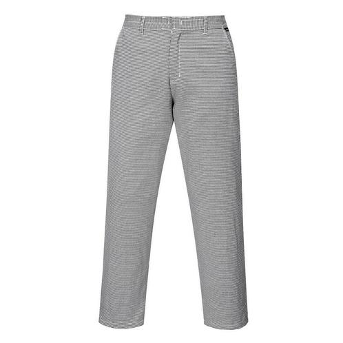 GGM Gastro | Unisex kookbroek - Zwart / Wit - Maat: L |, Kleding | Heren, Broeken en Pantalons, Wit, Maat 52/54 (L), Nieuw, Verzenden