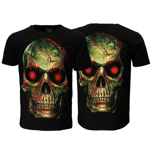 Totenkopf with Septum Dragon Tattoo T-Shirt, Kleding | Heren, T-shirts