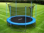 Trampoline - 312 cm - blauw - met ladder en binnenrand ne..., Kinderen en Baby's, Speelgoed | Buiten | Trampolines, Ophalen of Verzenden