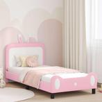 vidaXL Bedframe voor kinderen met hoofdbord Roze 90 x 200 cm, Verzenden, Nieuw