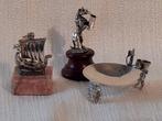 Miniatuur beeldje - Staande Hond-Viking schip- Lama met, Antiek en Kunst