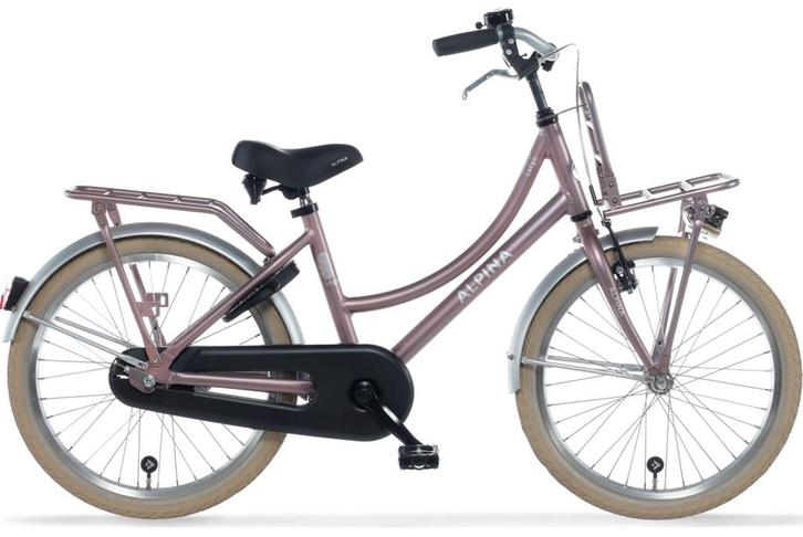 Alpina Cargo meisjesfiets met voordrager 22 Wood Rose Matt, Fietsen en Brommers, Fietsen | Kinderfietsjes, Nieuw, Verzenden