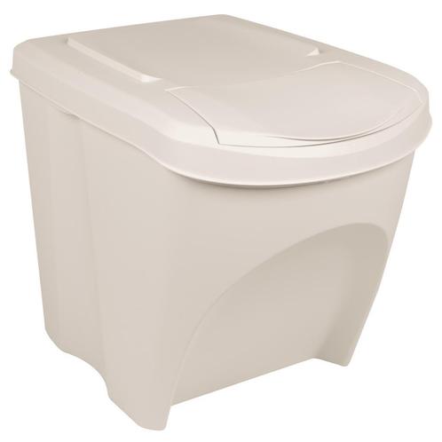 vidaXL Vuilnisbakken 3 st stapelbaar 75 L polypropeen wit, Huis en Inrichting, Woonaccessoires | Prullenbakken, Nieuw, Verzenden