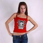 The Sickest Squad spagtop red - S (Lady Wear), Kleding | Dames, Carnavalskleding en Feestkleding, Verzenden, Nieuw