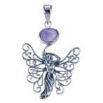 Zilveren Elfje met amethyst ketting hanger, Sieraden, Tassen en Uiterlijk, Verzenden, Nieuw