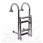 Zwemtrap RVS 316 - Dekmontage - opklapbaar 4 treden, Ophalen of Verzenden, Nieuw