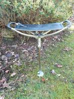 Wandelstok - Metaal/Aluminium /Leer - jachtstoeltje