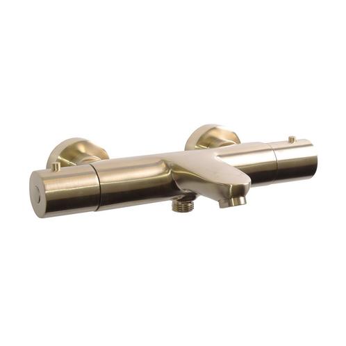 Opbouw Badkraan BWS Cemal Thermostatisch Geborsteld Messing, Doe-het-zelf en Verbouw, Sanitair, Kraan, Nieuw, Ophalen of Verzenden