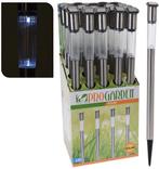 Solar tuinlamp RVS 70cm (Camping, Buitenspeelgoed), Ophalen of Verzenden, Nieuw