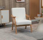 Elegante Fluwelen Fauteuil met Houten Poten – Comfortabel, Huis en Inrichting, Stoelen, Verzenden, Nieuw