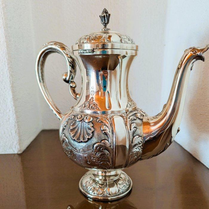 Theeservies (4) - .800 zilver, Antiek en Kunst, Antiek | Goud en Zilver