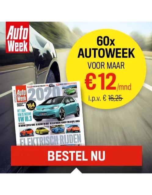 Autoweek abonnement 120 nummers cadeau abonnement, Boeken, Tijdschriften en Kranten, Sport en Vrije tijd, Nieuw, Verzenden