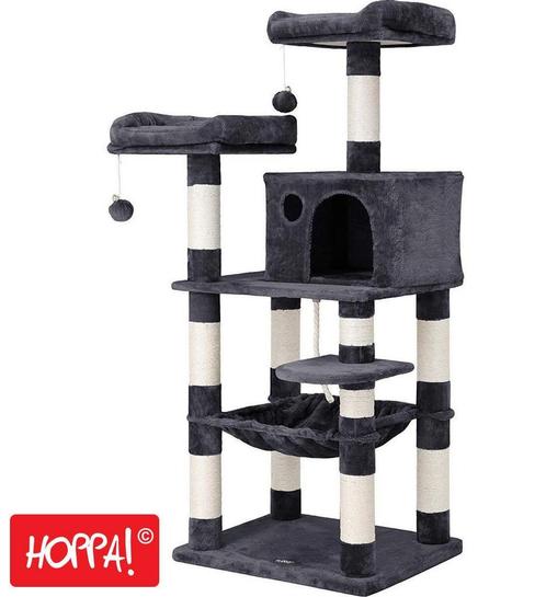 Hoppa! PCT15GYZ Krabpaal kattenboom 143cm van 99 voor 69 NEW, Dieren en Toebehoren, Krabmeubelen, Krabpaal, Nieuw, Ophalen of Verzenden