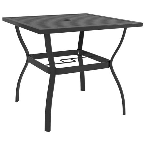 vidaXL Tuintafel 81,5x81,5x72 cm staal antraciet, Tuin en Terras, Tuintafels, Nieuw, Metaal, Verzenden