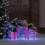 vidaXL Decoratie voor Geschenkdoos 3 pcs Blauw 20 x 20 x 21, Verzenden, Nieuw