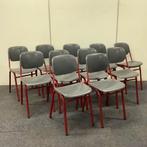 Complete set 11 stuks schoolstoelen zith. 47 cm,  van Helmut, Huis en Inrichting, Vijf, Zes of meer stoelen, Gebruikt, Stof, Ophalen of Verzenden