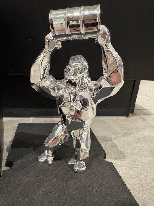 Richard Orlinski (1966) - Beeld, Kong Baril argent/silver -, Antiek en Kunst, Kunst | Schilderijen | Modern