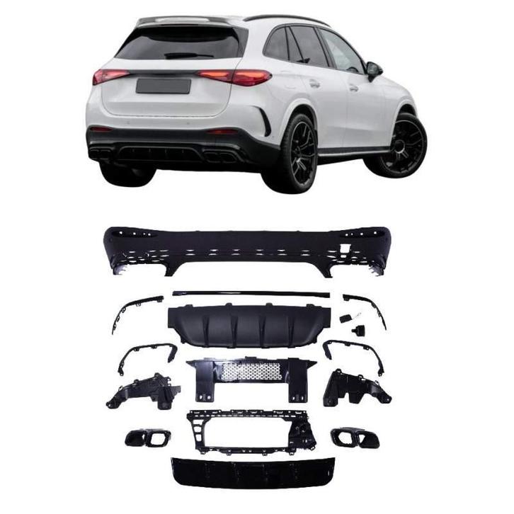 Diffuser voor mercedes glc 63 amg suv x254 zwart, Auto-onderdelen, Carrosserie en Plaatwerk, Nieuw