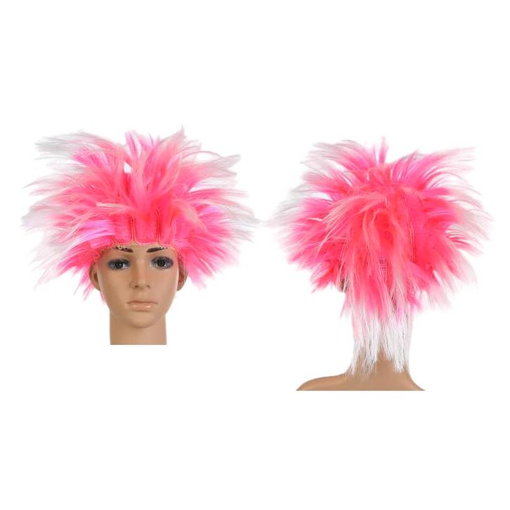 Fluo Verkleed Pruik Roze - Neon Kinderen - Party Carnaval, Verzamelen, Overige Verzamelen, Verzenden