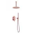 Inbouw regendouche met plafond arm 30cm douchekop mat rosé, Verzenden, Nieuw