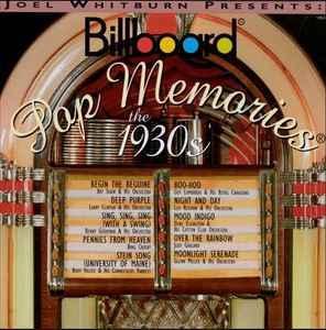 cd - Various - Billboard Pop Memories - The 1930s, Cd's en Dvd's, Cd's | Overige Cd's, Zo goed als nieuw, Verzenden