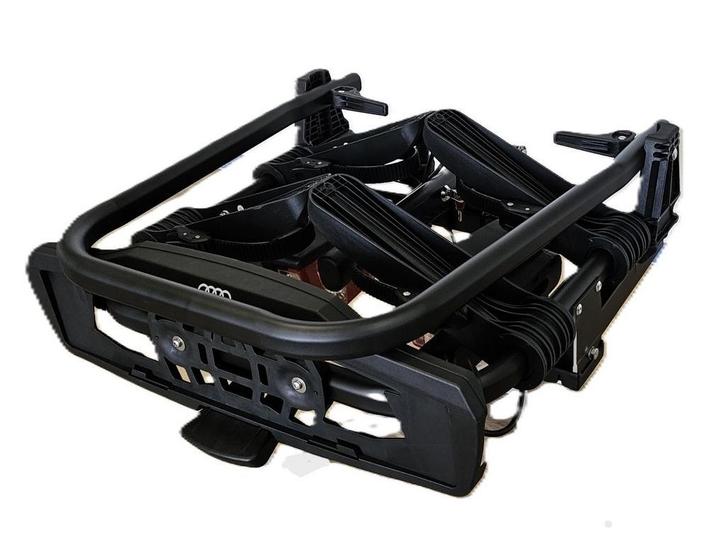 Fietsendrager Audi | 60° kantelbaar | 2 E-bikes, Auto diversen, Fietsendragers, Trekhaakdrager, 2 fietsen, Brede banden, Elektrische fiets