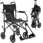 Lichtgewicht transportrolstoel - ideaal voor op reis, Ophalen of Verzenden, Inklapbaar, Nieuw