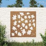 Wanddecoratie tuin esdoornbladontwerp 55x55 cm cortenstaal, Verzenden
