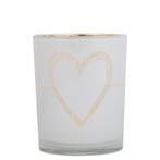 windlicht hart wit medium 12cm, Verzenden, Nieuw