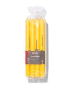 HEMA Lange huishoudkaarsen Ø2.2x29 - 12 stuks geel, Huis en Inrichting, Woonaccessoires | Kandelaars en Kaarsen, Verzenden, Nieuw