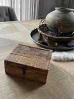 Tea box railway hout 24 cm, Huis en Inrichting, Ophalen of Verzenden, Nieuw