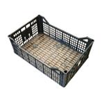 Stapelbak, 600x400x21 mm, euronorm, zwart pp, gebruikt, Zakelijke goederen, Agrarisch | Werktuigen, Ophalen of Verzenden