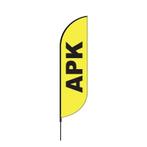Proflag Beachflag Convex S-60 x 240 cm - APK (Vlaggen), Nieuw, Ophalen of Verzenden