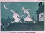 Slaapwandelende Hitler op spotprent (lijst optie, Lithos), Verzenden