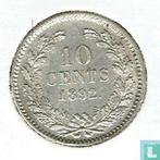 Nederland 10 cents 1892, Verzenden, 10 cent, Losse munt, Goud