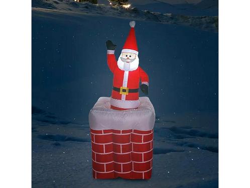 Budget Internationaal - Opblaasbare Kerstman a. 75 x 75 x, Huis en Inrichting, Woonaccessoires | Overige, Nieuw, Verzenden
