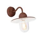Moderne buiten wandlamp roestbruin IP44 - Kansas, Tuin en Terras, Buitenverlichting, Nieuw, Overige materialen, 50 tot 250 watt