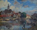 Henk van Leeuwen (1890-1972) - Stad aan de haven, Antiek en Kunst, Kunst | Schilderijen | Klassiek