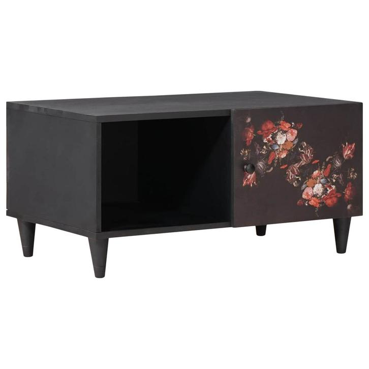 vidaXL Salontafel Multikleur 80 x 50 x 40 cm Massief Mango, Huis en Inrichting, Tafels | Salontafels, Nieuw, 50 tot 100 cm, Overige houtsoorten