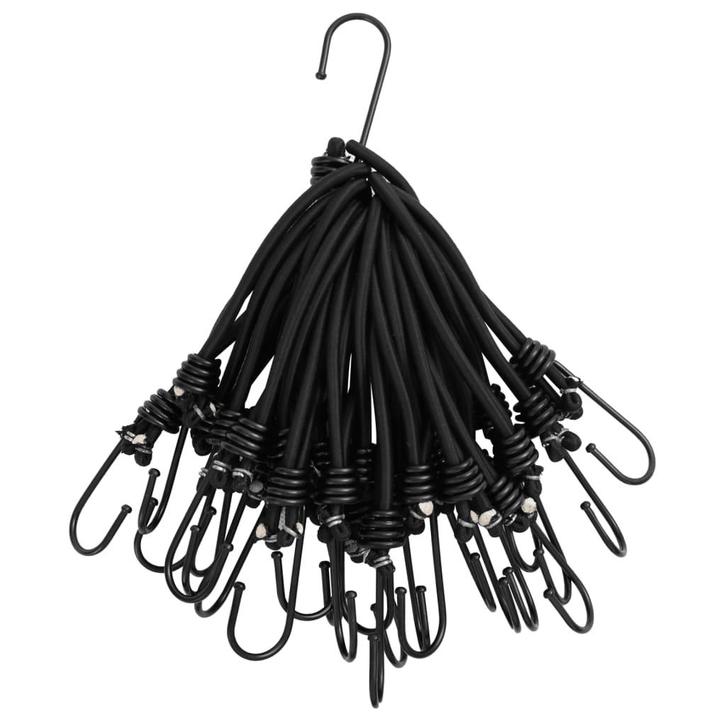 vidaXL Spanelastiek met haken 25 st 17 cm, Caravans en Kamperen, Tentaccessoires, Nieuw, Verzenden