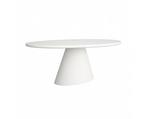 Eettafel Mello ovaal Beton 220x120 cm - gebroken Wit, Ophalen of Verzenden, Nieuw