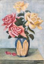 Eliane Durand - Les Roses, 1937, Antiek en Kunst, Kunst | Schilderijen | Klassiek