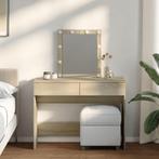 vidaXL Kaptafel met LED-verlichting 100x40x130 cm sonoma, Huis en Inrichting, Tafels | Kaptafels, Verzenden, Nieuw